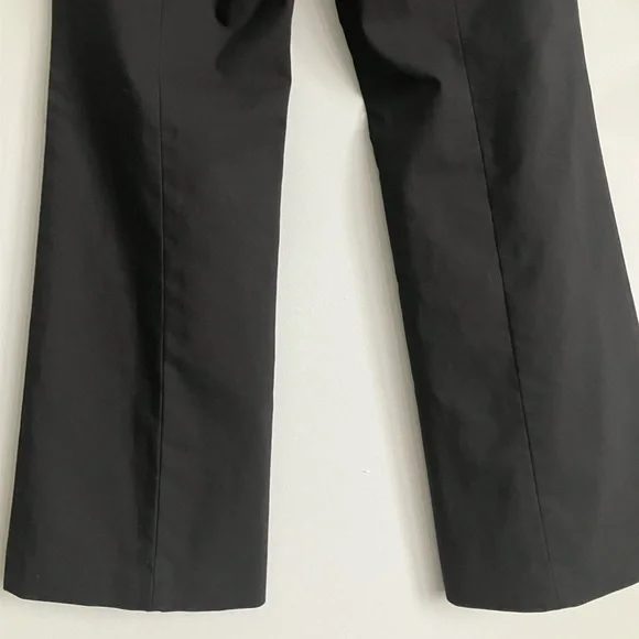 TALBOTS Black Slightly Flare Leg Mid Rise Trouser Size 6P - Picture 7 of 12